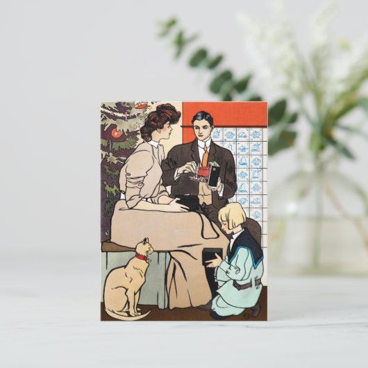 Carte de Noël vintage (Debout devant)