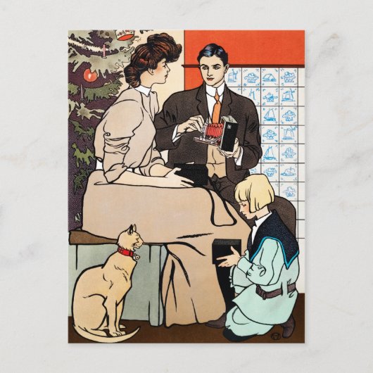 Carte de Noël vintage (Devant)