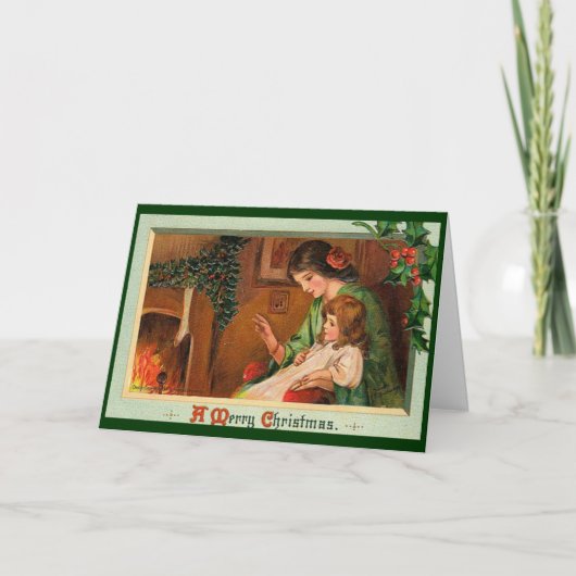 Carte de Noël vintage (Devant)