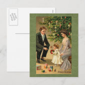 Carte de Noël vintage (Devant / Derrière)