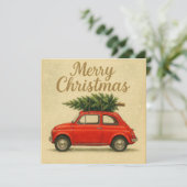 Carte de Noël vintage. (Debout devant)