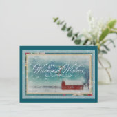 Carte de Noël Vintage (Debout devant)