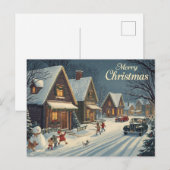 Carte de Noël vintage (Devant / Derrière)