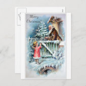 Carte de Noël vintage (Devant / Derrière)