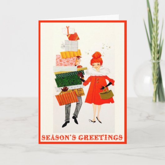 Carte de Noël vintage (Devant)