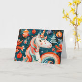 Carte de Noël Vintage (Fleur jaune)