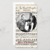 Carte de Noël vintage (Devant / Derrière)