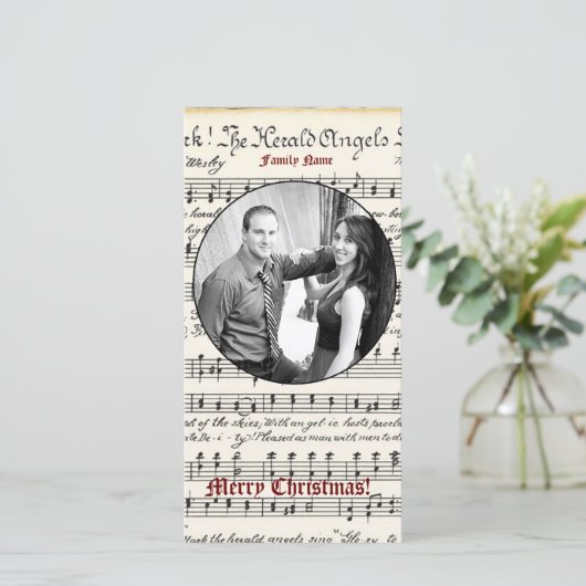 Carte de Noël vintage (Debout devant)