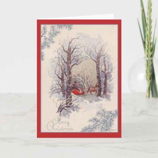 Carte de Noël Vintage (Devant)