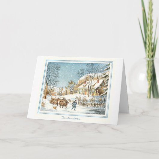 Carte de Noël Vintage (Devant)