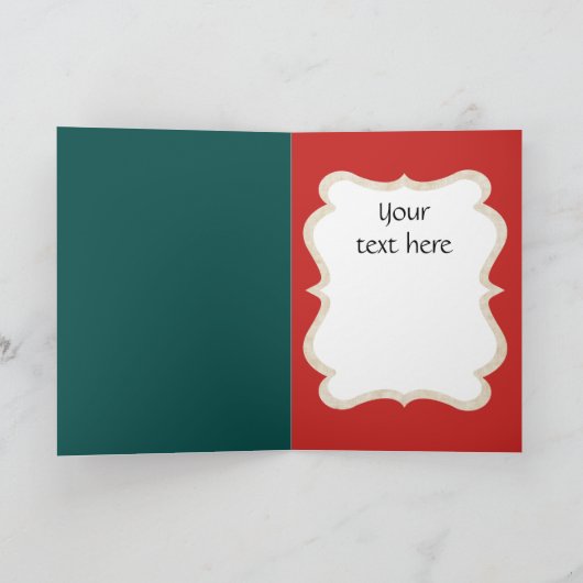 Carte de Noël vintage (Intérieur)