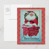 Carte de Noël vintage (Devant / Derrière)