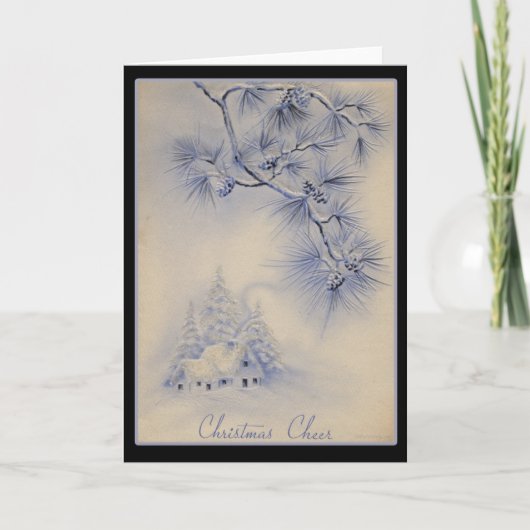Carte de Noël Vintage (Devant)
