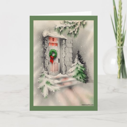 Carte de Noël Vintage (Devant)