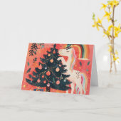 Carte de Noël Vintage (Fleur jaune)