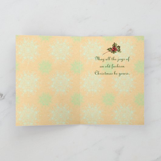 Carte de Noël Vintage (Intérieur)