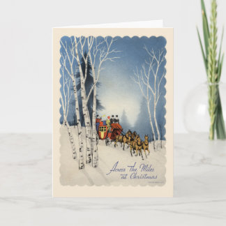 Carte de Noël Vintage