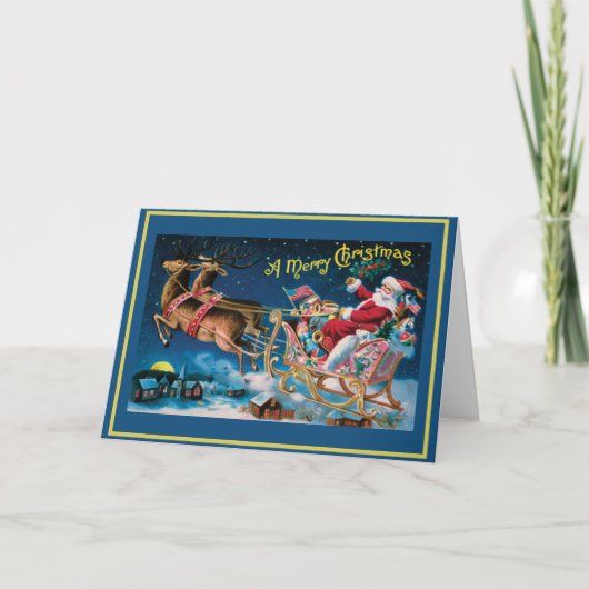 Carte de Noël vintage (Devant)