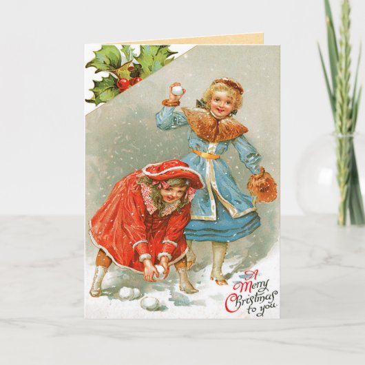 Carte de Noël Vintage (Devant)