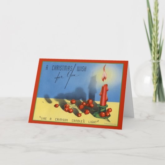 Carte de Noël Vintage (Devant)