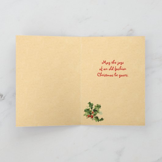 Carte de Noël Vintage (Intérieur)