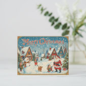 Carte de Noël vintage (Debout devant)