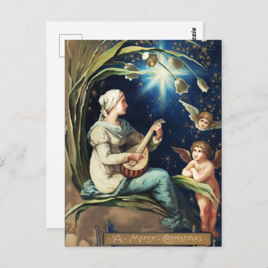 Carte de Noël vintage (Devant / Derrière)