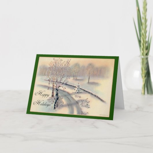 Carte de Noël Vintage (Devant)