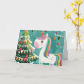 Carte de Noël Vintage (Fleur jaune)