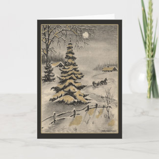 Carte de Noël Vintage