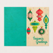 Carte de Noël Vintage (Outside Unfolded)