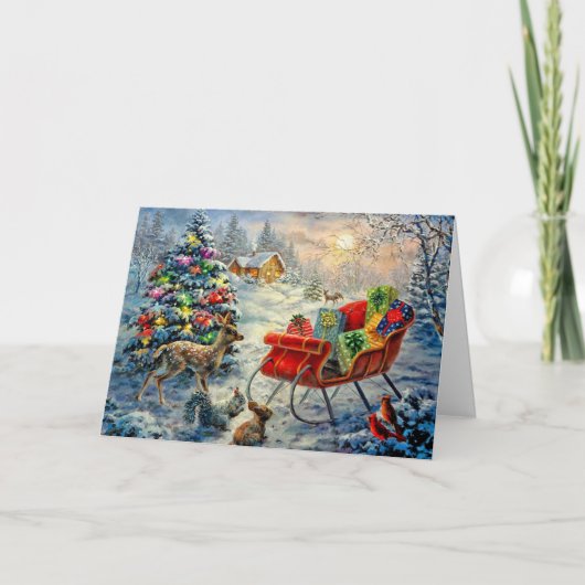 Carte de Noël Vintage (Devant)