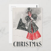 Carte de Noël Vintage (Devant / Derrière)