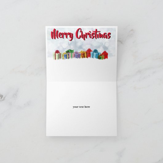 Carte de Noël Vintage (Intérieur)