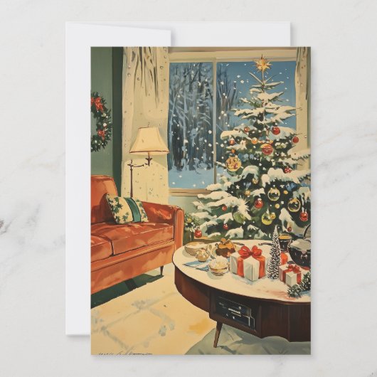 Carte de Noël Vintage (Devant)