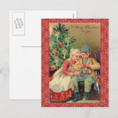 Carte de Noël vintage (Devant / Derrière)