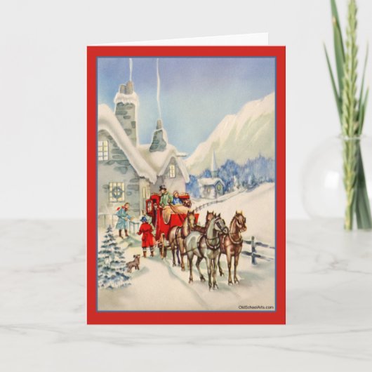 Carte de Noël Vintage (Devant)