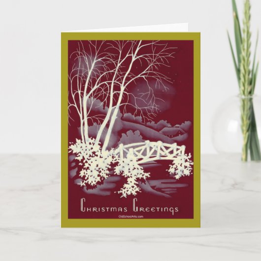 Carte de Noël Vintage (Devant)