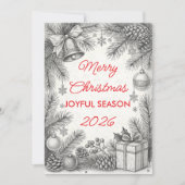 Carte de Noël Vintage (Devant)