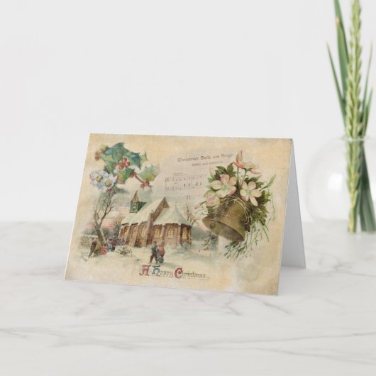 Carte de Noël Vintage (Devant)