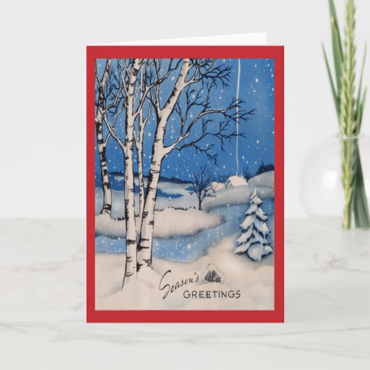Carte de Noël Vintage (Devant)