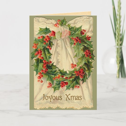 Carte de Noël Vintage (Devant)