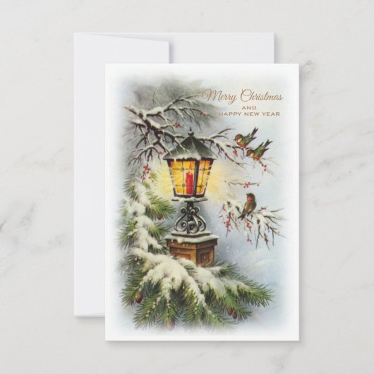 Carte de Noël vintage (Devant)