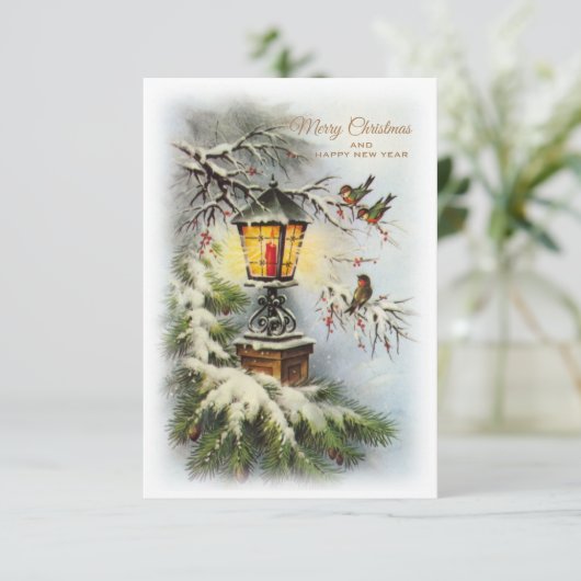 Carte de Noël vintage (Debout devant)