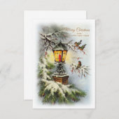 Carte de Noël vintage (Devant / Derrière)