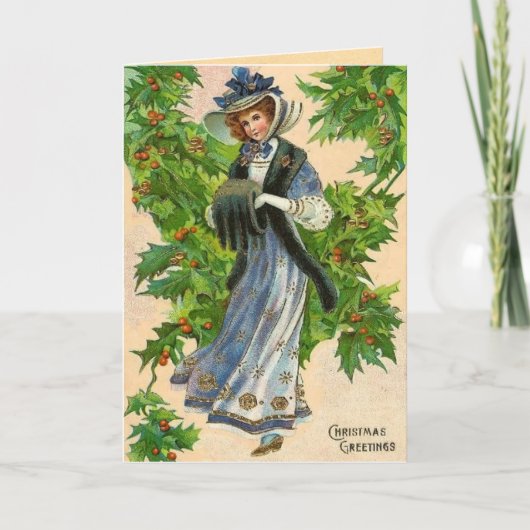 Carte de Noël Vintage (Devant)