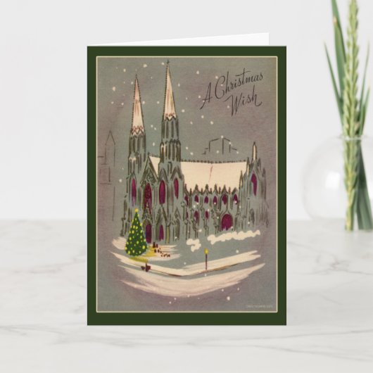 Carte de Noël Vintage (Devant)