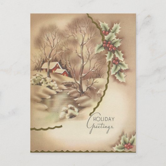 Carte de Noël Vintage (Devant)
