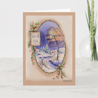 Carte de Noël Vintage