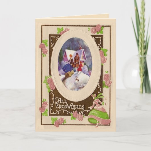 Carte de Noël Vintage (Devant)